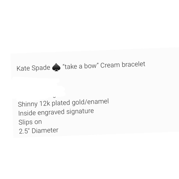 Kate Spade Take a Bow Bangle Bracelet in Cream - Picture 9 of 9